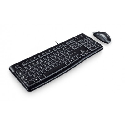 Logitech Desktop MK120 keyboard Mouse included USB Bulgarian Black