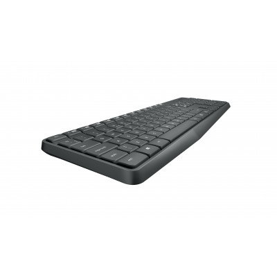 Logitech MK235 clavier Souris incluse USB QWERTY Espagnole Gris