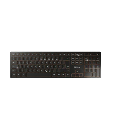 CHERRY DW 9000 SLIM toetsenbord Inclusief muis RF-draadloos + Bluetooth Tsjechisch, Slovaaks Zwart, Brons