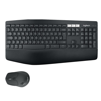 Logitech MK850 Performance keyboard Mouse included RF Wireless + Bluetooth QWERTZ German Black