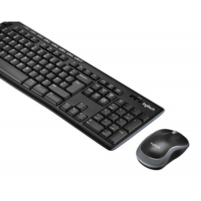 Logitech Wireless Combo MK270 keyboard Mouse included RF Wireless QWERTY Nordic Black