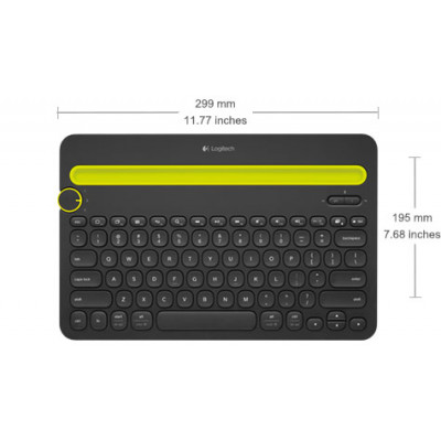 Logitech Bluetooth® Multi-Device Keyboard K480 toetsenbord QWERTZ Duits Wit