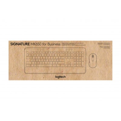 Logitech Signature MK650 Combo For Business toetsenbord Inclusief muis Bluetooth QWERTY Deens, Fins, Noors, Zweeds Grafiet