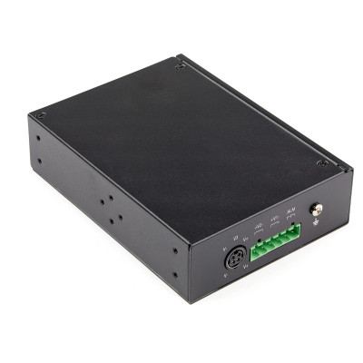 StarTech.com IES1G52UPDIN network switch Unmanaged Gigabit Ethernet (10/100/1000) Power over Ethernet (PoE) Black