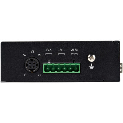 StarTech.com IES1G52UPDIN commutateur réseau Non-géré Gigabit Ethernet (10/100/1000) Connexion Ethernet, supportant l'alimentation via ce port (PoE) Noir