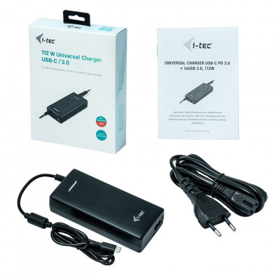 i-tec CHARGER-C112W chargeur d'appareils mobiles Noir Intérieure