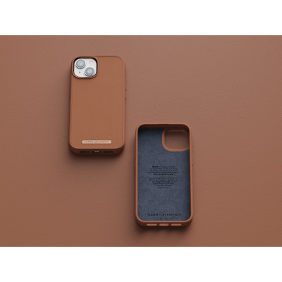 Njord byELEMENTS Genuine Leather mobile phone case 15.5 cm (6.1") Cover Cognac colour