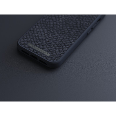 Njord byELEMENTS Salmon Leather Magsafe mobiele telefoon behuizingen 15,5 cm (6.1") Hoes Zwart
