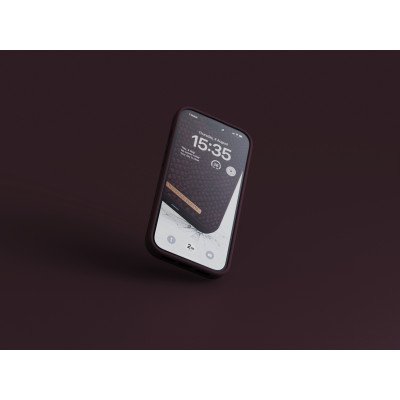 Njord byELEMENTS Salmon Leather Magsafe mobiele telefoon behuizingen 15,5 cm (6.1") Hoes Rood