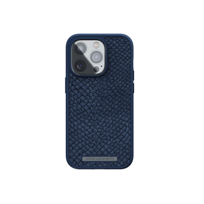 Njord byELEMENTS Salmon Leather Magsafe coque de protection pour téléphones portables 15,5 cm (6.1") Housse Bleu