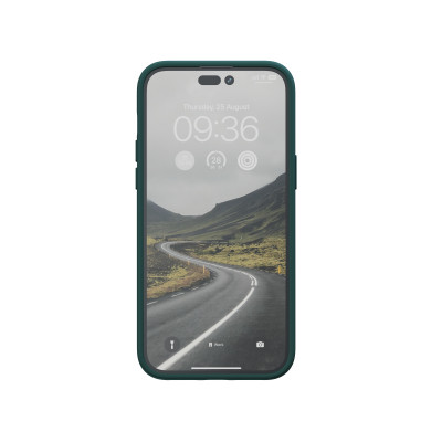 Njord byELEMENTS Salmon Leather Magsafe mobiele telefoon behuizingen 17 cm (6.7") Hoes Groen