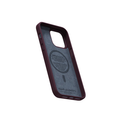 Njord byELEMENTS Salmon Leather Magsafe mobiele telefoon behuizingen 17 cm (6.7") Hoes Rood