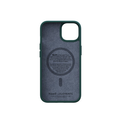 Njord byELEMENTS Salmon Leather Magsafe coque de protection pour téléphones portables 15,5 cm (6.1") Housse Vert
