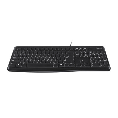 Logitech K120 Corded keyboard USB QWERTY Spanish Black
