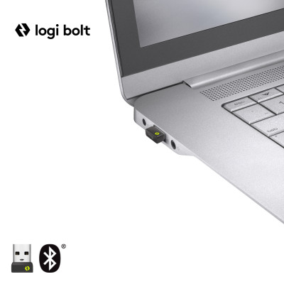 Logitech Mx Keys Mini For Business clavier RF sans fil + Bluetooth QWERTY Anglais Gris