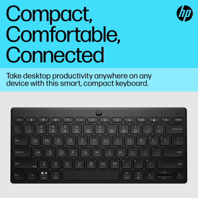 HP 350 Compact Multi-Device Bluetooth Keyboard clavier Noir