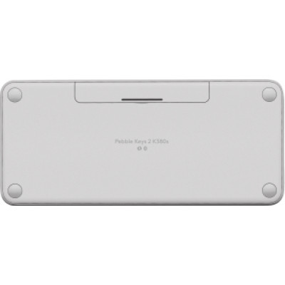 Logitech Pebble Keys 2 K380s clavier RF sans fil + Bluetooth QWERTZ Allemand Blanc