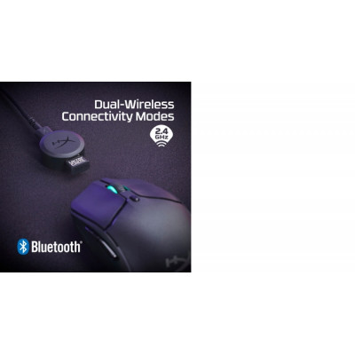 HyperX Pulsefire Haste 2 - Wireless Gaming Mouse (White) souris Ambidextre RF sans fil + Bluetooth 26000 DPI
