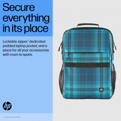 HP Campus XL Tartan Plaid Backpack sac à dos