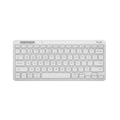 Trust Lyra clavier RF sans fil + Bluetooth QWERTY Anglais américain Blanc