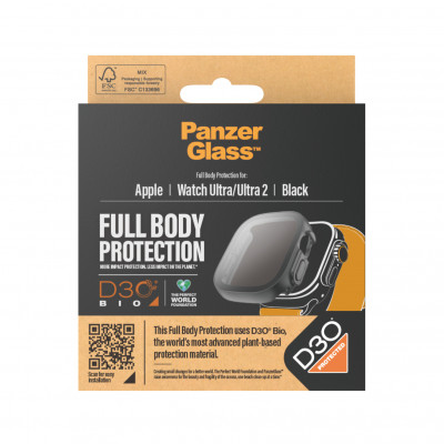 PanzerGlass Apple Watch Full Body Case D30 Transparent Tempered glass, Polyethylene terephthalate (PET)