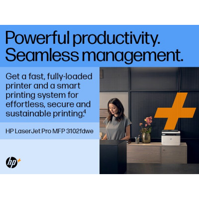 HP LaserJet Pro MFP 3102fdw Printer Laser A4 1200 x 1200 DPI 33 ppm Wi-Fi