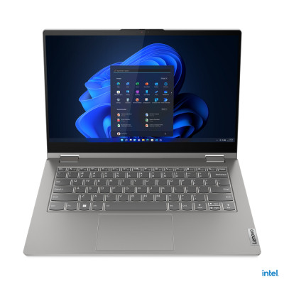 Lenovo ThinkBook 14s Yoga Hybride (2-en-1) 35,6 cm (14") Écran tactile Full HD Intel® Core™ i5 i5-1335U 16 Go DDR4-SDRAM 512 Go SSD Wi-Fi 6 (802.11ax) Windows 11 Pro Gris
