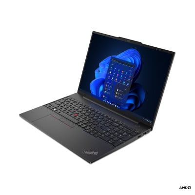 Lenovo ThinkPad E16 Ordinateur portable 40,6 cm (16") WUXGA AMD Ryzen™ 7 7730U 16 Go DDR4-SDRAM 512 Go SSD Wi-Fi 6 (802.11ax) Windows 11 Pro Noir