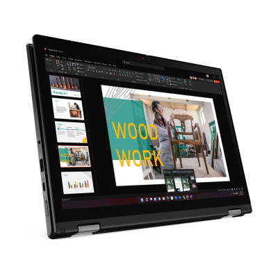 Lenovo ThinkPad L13 Yoga Hybride (2-en-1) 33,8 cm (13.3") Écran tactile WUXGA Intel® Core™ i7 i7-1355U 16 Go LPDDR5-SDRAM 512 Go SSD Wi-Fi 6 (802.11ax) Windows 11 Pro Noir
