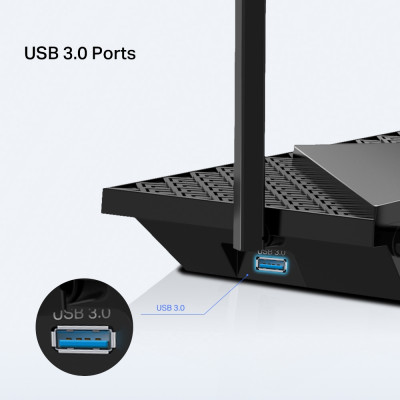 TP-Link Archer AX72 Pro routeur sans fil Gigabit Ethernet Bi-bande (2,4 GHz / 5 GHz) Noir