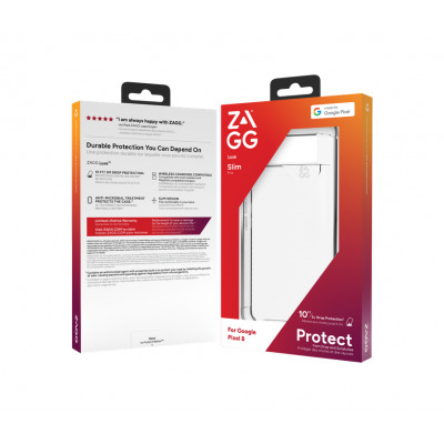 ZAGG Luxe mobile phone case 15.8 cm (6.2") Cover Transparent