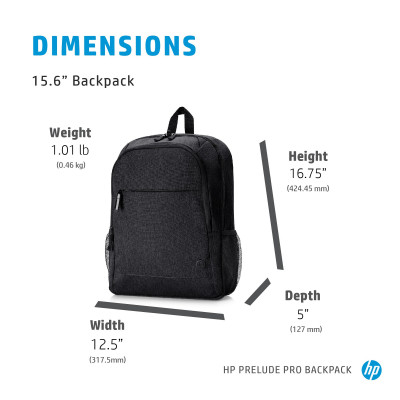 HP Prelude Pro 15.6-inch Backpack notebook case 39.6 cm (15.6") Grey
