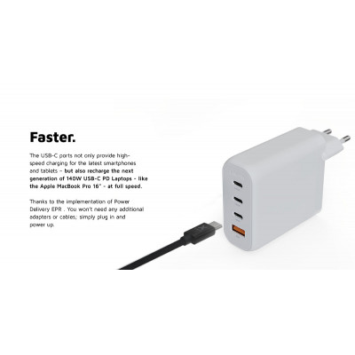 Xtorm XEC140 mobile device charger Universal White AC Fast charging Indoor