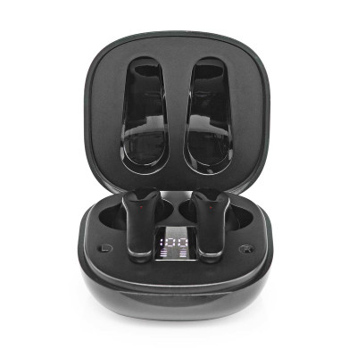 Nedis HPBT5060BK écouteur/casque Écouteurs Sans fil Ecouteurs Musique/Quotidien USB Type-C Bluetooth Noir