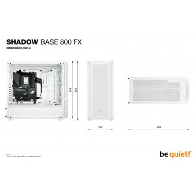be quiet! Shadow Base 800 FX White Midi Tower
