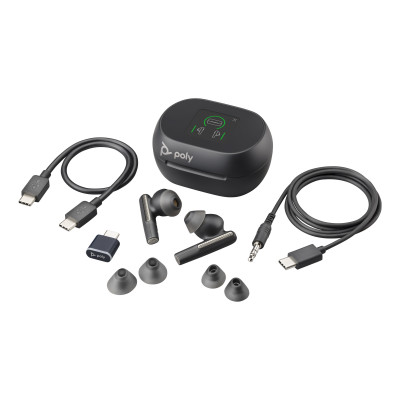 POLY Voyager Free 60+ UC Headset Wireless In-ear Calls/Music USB Type-C Bluetooth Black