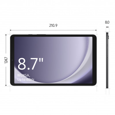 Samsung Galaxy Tab SM-X110NZAEEUB tablet 128 GB 22.1 cm (8.7") Mediatek 8 GB Wi-Fi 5 (802.11ac) Android 13 Graphite