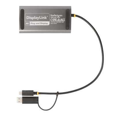 StarTech.com 109B-USBC-HDMI USB graphics adapter 3840 x 2160 pixels Grey