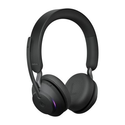 Jabra Evolve2 65, MS Stereo Headset Wireless Head-band Office/Call center USB Type-C Bluetooth