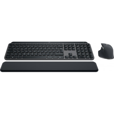 Logitech MX Keys S Combo toetsenbord Inclusief muis RF-draadloos + Bluetooth QWERTZ Duits Grafiet