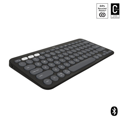 Logitech Pebble Keys 2 K380s clavier RF sans fil + Bluetooth AZERTY Français Graphite