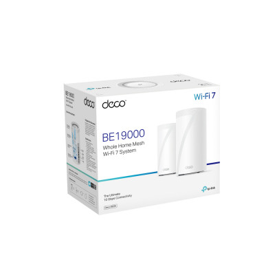 TP-Link Deco BE85 (2-Pack) Tri-band (2.4 GHz / 5 GHz / 6 GHz) Wi-Fi 7 (802.11be) White 4 Internal