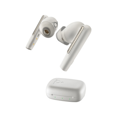 POLY Voyager Free 60 UC M Headset Wireless In-ear Calls/Music USB Type-A Bluetooth White