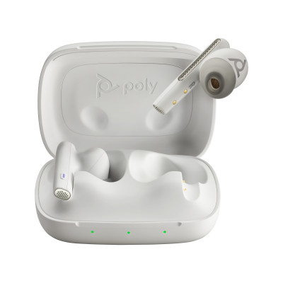 POLY Voyager Free 60 UC M Headset Wireless In-ear Calls/Music USB Type-A Bluetooth White