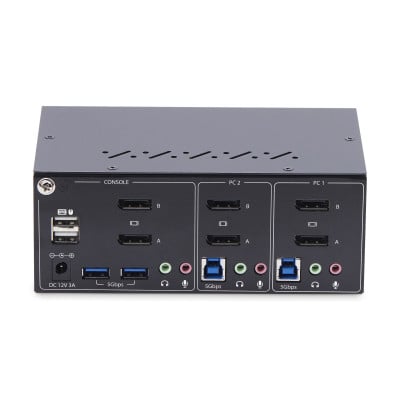 StarTech.com P2DD46A2- KVM-switch Zwart