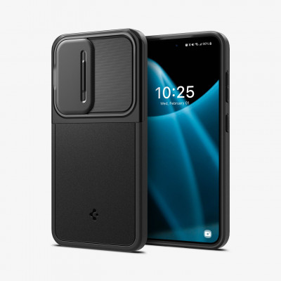 Spigen Optik Armor mobile phone case 15.8 cm (6.2") Cover Black