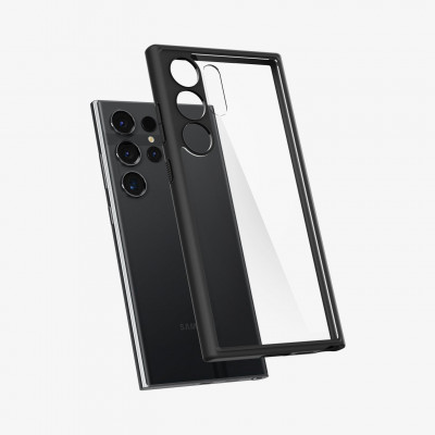 Spigen Ultra Hybrid mobile phone case 17.3 cm (6.8") Cover Black, Transparent