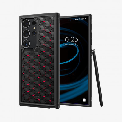 Spigen ACS07290 mobile phone case 17.3 cm (6.8") Cover Black, Red