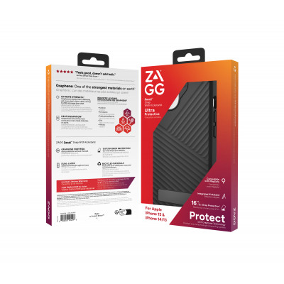 ZAGG 702312716 coque de protection pour téléphones portables 15,5 cm (6.1") Housse Noir
