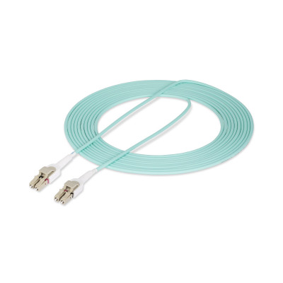 StarTech.com 450FBLCLC5SW fibre optic cable 5 m LC LOMM OM4 Aqua colour